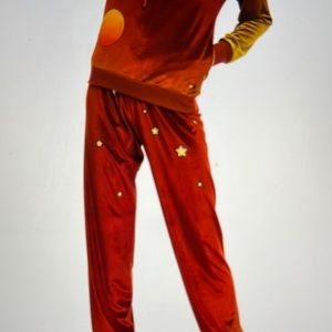 Aviator Nation Red Velvet Galaxy Pants